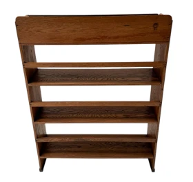 Art Deco Modernist Open Bookcase by P.E.L. Izeren for De Genneper Molen, 1920s